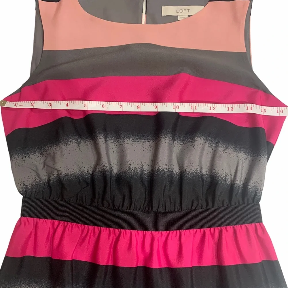 Ann Taylor LOFT size XS stripe Spring dress - Picture 5 of 7